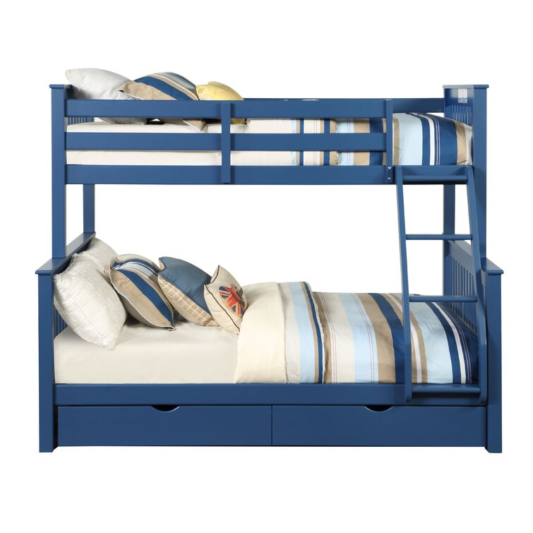 Navy blue bunk outlet beds twin over full